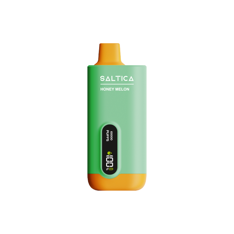 Saltica Ekranlı 10000 Honey Melon Uygun fiyatlı salt nikotin içeren Saltica Ekranlı 10000 puf bal kavunu vape bar şarj edilebilir.
