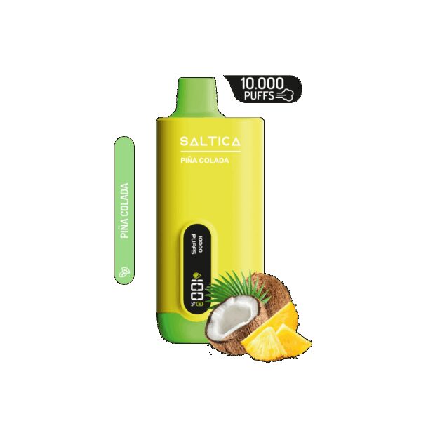 Uygun fiyatıyla tropikal Pina Colada lezzeti sunan, ekranlı ve uzun ömürlü salt nikotin vape bar.