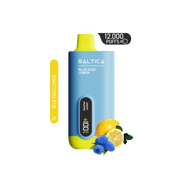 Saltica Ekranlı 12000 Blue Razz Lemon kullan-at vape, şarj edilebilir özelliği ve salt nikotini ile uygun fiyata uzun süreli keyif sunar.