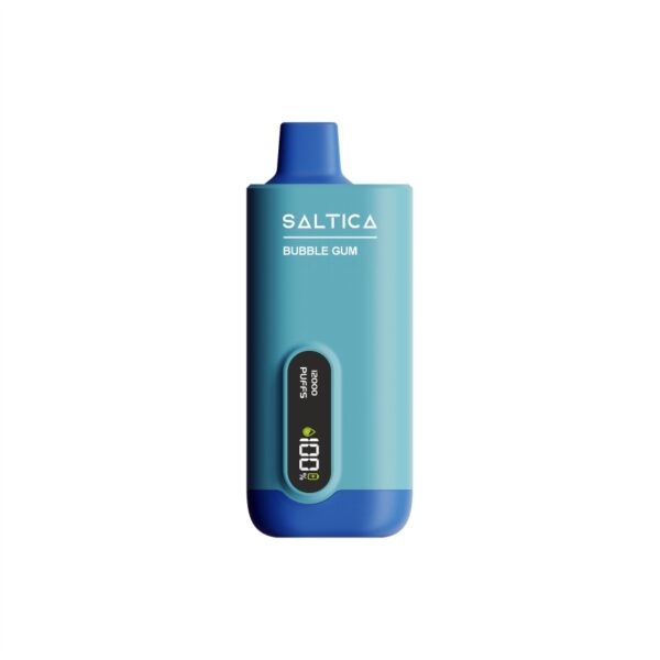 Uygun fiyatlı Saltica ekranlı 12000 Bubble Gum vape bar ile gün boyu taze salt nikotin keyfi yaşa.