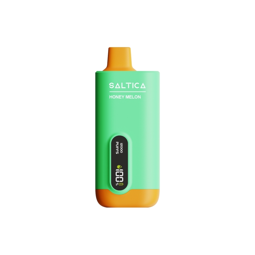 Saltica Ekranlı 12000 Honey Melon Bal kavunu aromalı ekranlı Saltica 12000 kullan at vape bar, uygun fiyatı ve salt nikotiniyle öne çıkar.