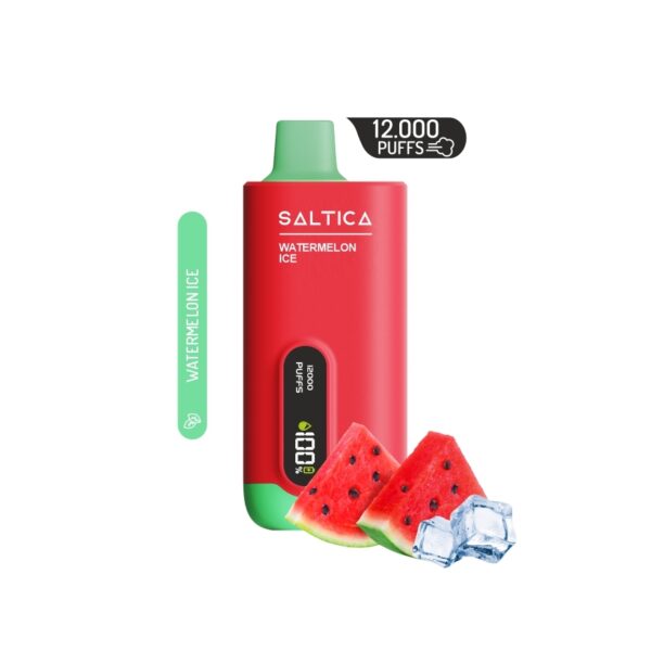 Uygun fiyatlı Saltica Ekranlı 12000 Watermelon Ice, taze karpuz ve buz ferahlığını salt nikotinle sunar.