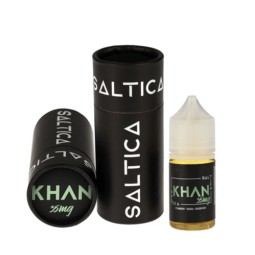 Saltica Khan Salt Likit Saltica Khan Salt Likit, uygun fiyatıyla premium salt nikotin ve yoğun aroma sunar.