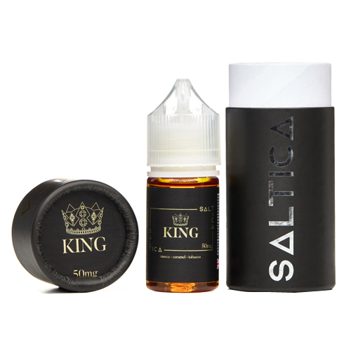 Saltica King Salt Likit Premium Uygun fiyatıyla yoğun aromalı salt nikotin likiti, hızlı etki ve tatmin edici buhar deneyimi sunar.