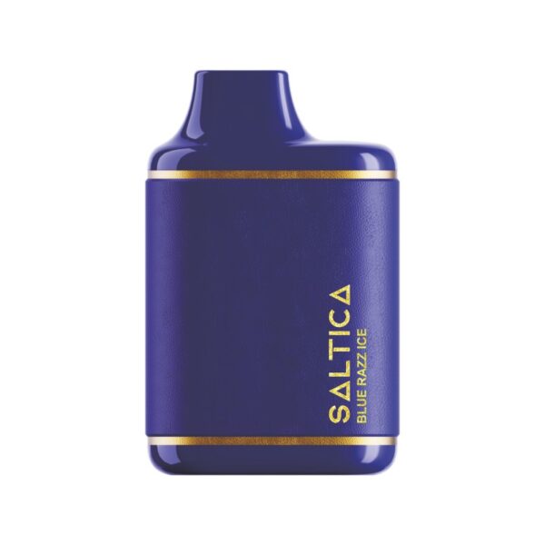 7000 pufluk Saltica Leather Blue Razz Ice vape bar, ferah yaban mersini-buz aroması ve uygun fiyatıyla salt nikotin keyfi sunar.