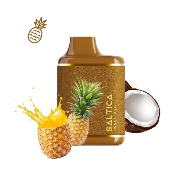 Uygun fiyatlı Saltica Leather 7000 Pina Colada kullan-at vape, tropikal meyve lezzeti ve salt nikotin ile uzun süreli keyif sağlar.