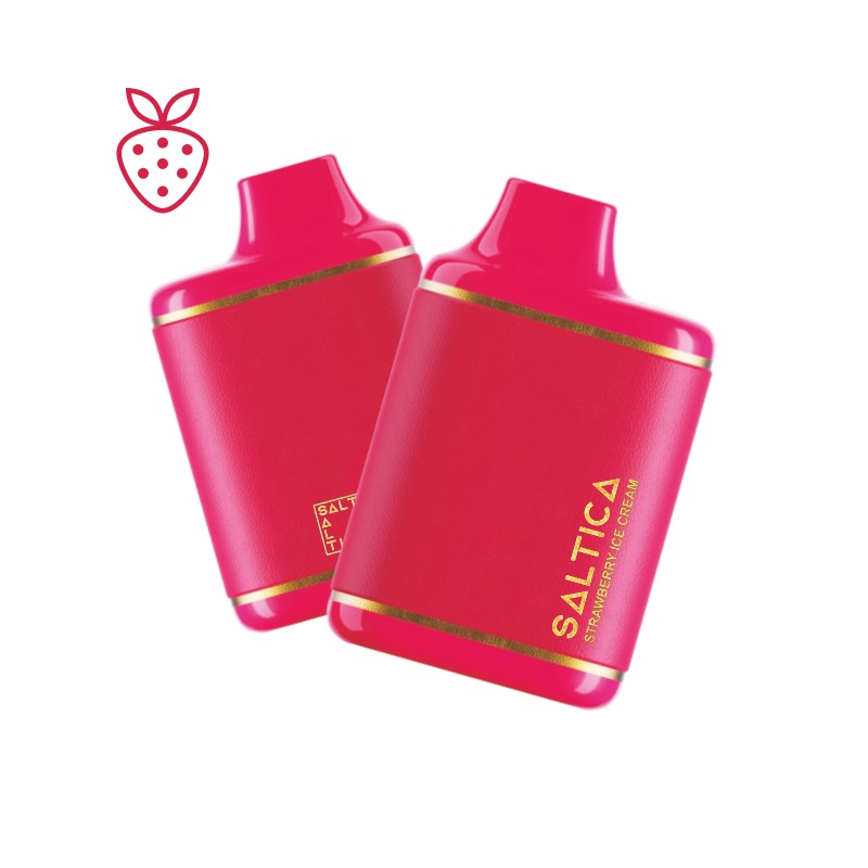 Saltica Leather 7000 Strawberry Ice Cream Çilekli dondurma tadındaki 7000 nefeslik Saltica Leather vape bar, uygun fiyatıyla pratik bir salt nikotin seçeneği.