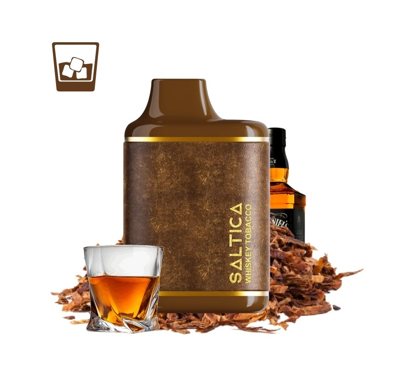 Saltica Leather 7000 Whiskey Tobacco Viski ve tütün aromalı Saltica Leather 7000, uygun fiyatlı salt nikotin ile 7000 puff keyif sunar.