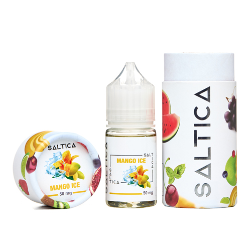 Saltica Mango Ice Salt Likit Uygun fiyatlı Saltica Mango Ice salt likit, yoğun mango ve buz aromasıyla yüksek salt nikotin keyfi sunar.