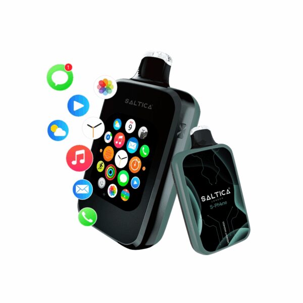 Uygun fiyatıyla 30000 pufluk premium salt nikotin deneyimi sunan Saltica S-Phone vape bar.