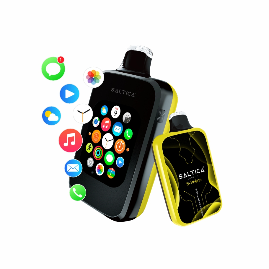 Saltica S-Phone 30000 Pineapple Coconut Freeze Uygun fiyatlı Saltica S-Phone 30000 puf salt nikotin vape bar ananas ve hindistan cevizi aromasıyla uzun süreli keyif sunar.