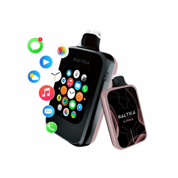 Uygun fiyata taze çilek tadı sunan Saltica S-Phone 30000 salt nikotin kullan-at vape bar.