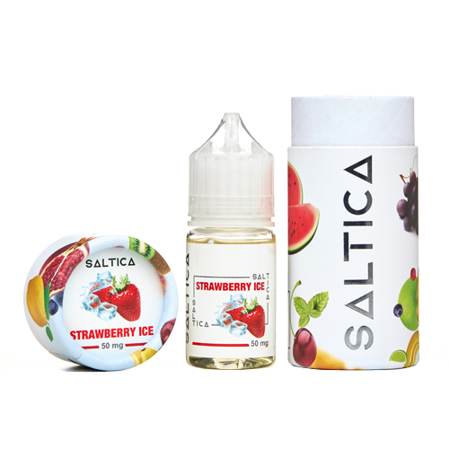 Saltica Strawberry Ice Likit Uygun fiyatıyla yoğun çilek ve ferahlatıcı buz etkisi sunan salt nikotin likiti.