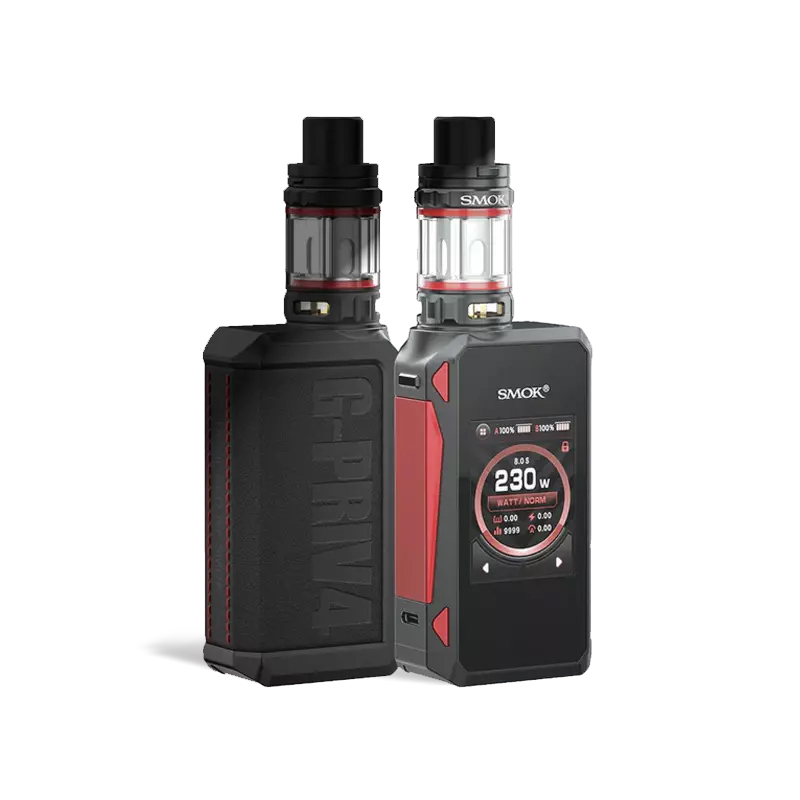 Smok G-PRIV 4 Kit 230W 230W güç ve renkli dokunmatik ekran sunan bu uygun fiyatlı kit, salt nikotin için ideal.