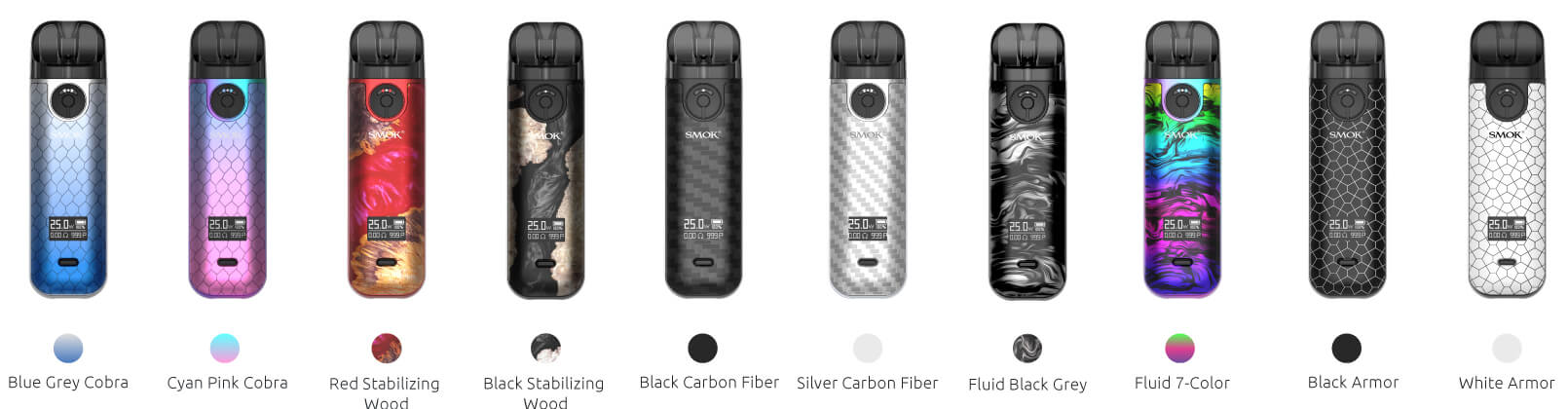 Smok Novo 4 Pod Mod Renk Seçenekleri