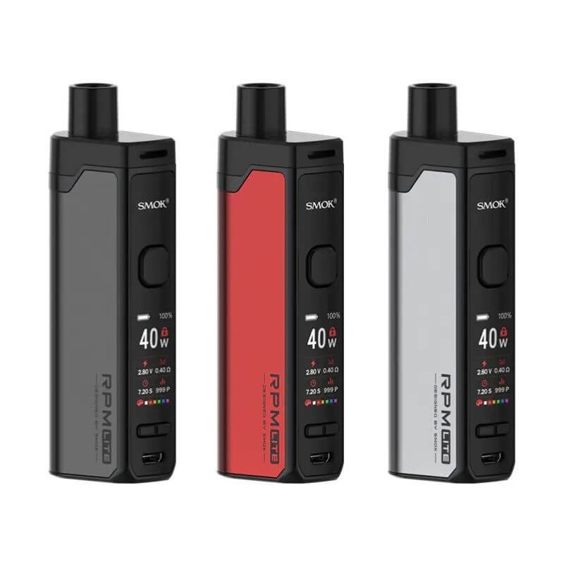 Smok RPM Lite 40W 1250MAH Pod Mod Uygun fiyatlı Smok RPM Lite 40W 1250MAH Pod Mod ile salt nikotin kullanarak uzun süreli performans elde edin.