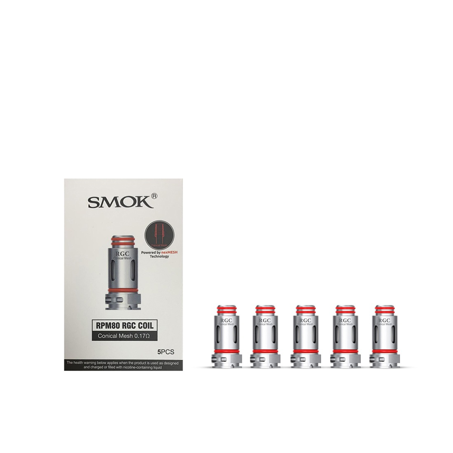 Smok RPM80 RGC Coil Yüksek Performans Smok RPM80 RGC Coil, uygun fiyatıyla dayanıklı yedek atomizerdir ve salt nikotin için mükemmel buhar üretir.