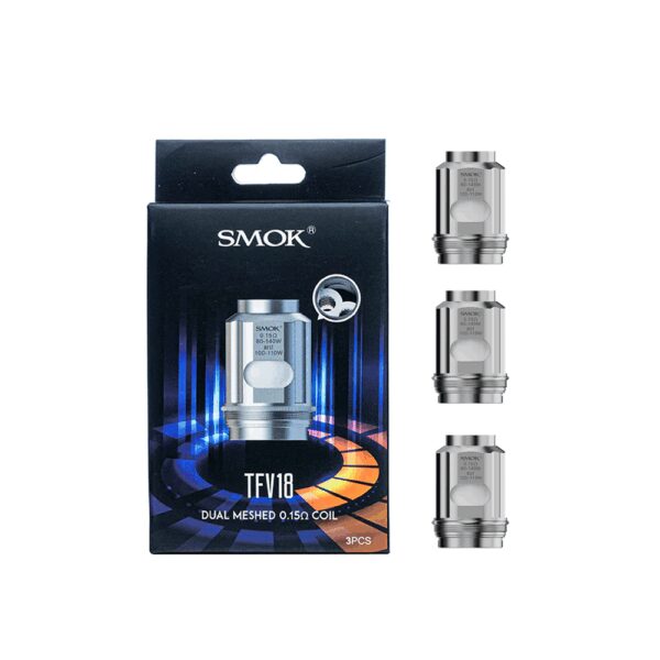 SMOK TFV18 mesh coil ile salt nikotin uyumlu uzun ömürlü performansı uygun fiyatla birleştirir.
