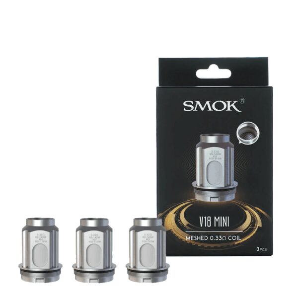 Smok V18 Mini Coil yedek atomizer, uygun fiyatıyla yoğun buhar ve üstün lezzet sunar.