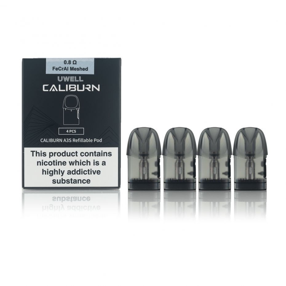 Uwell Caliburn A3S Kartuş Uygun fiyatlı Uwell Caliburn A3S kartuş, yoğun lezzet ve güçlü buhar için salt nikotin ile uyumlu mesh coil sunar.