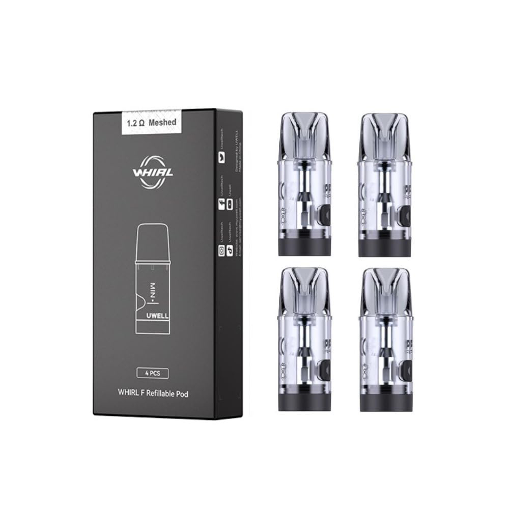 Uwell Whirl F Kartuş Uygun fiyatlı Uwell Whirl F Kartuş ile salt nikotin uyumlu uzun ömürlü performans ve yoğun buhar keyfi yaşayın.