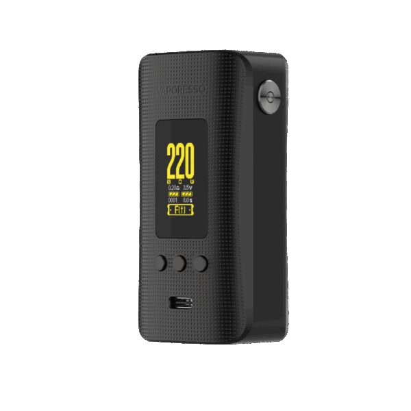 Uygun fiyatlı 220W Vaporesso Gen 200 Mod, GENE.TT çipiyle hızlı ateşleme ve ergonomik tasarım sunar.