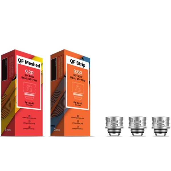 Uygun fiyatlı Vaporesso Luxe QF Coil, salt nikotin ile yoğun aroma ve uzun ömürlü buhar performansı sunar.