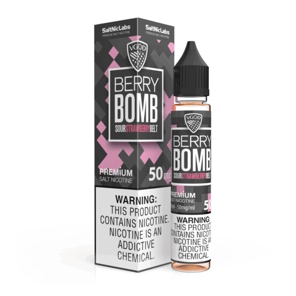 Uygun fiyatlı Vgod Berry Bomb 30ml, yoğun orman meyveleri aroması ve yüksek salt nikotin ile tatmin eder.