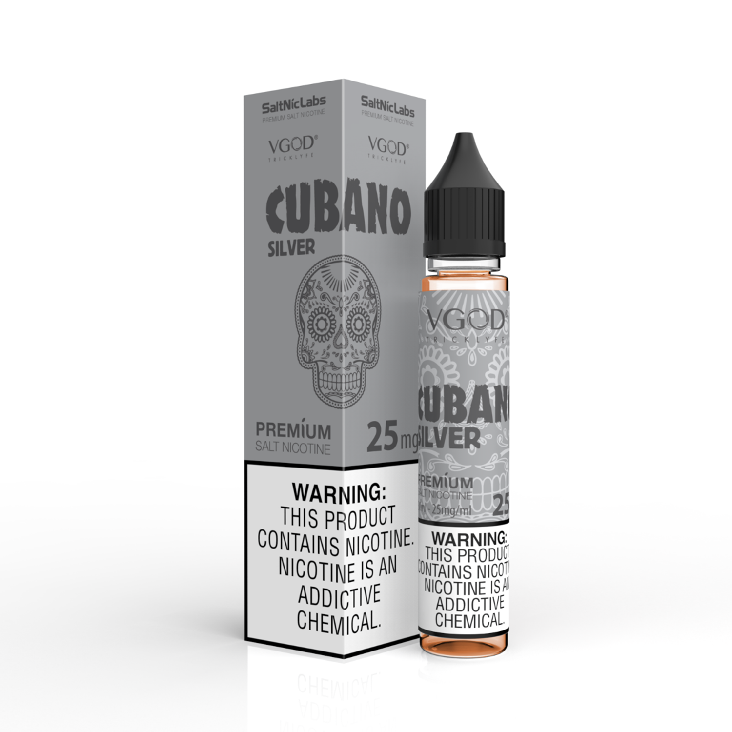 Vgod Cubano Silver Likit 30ml Vanilya Uygun fiyatlı Vgod Cubano Silver 30ml salt nikotin likiti, tütün ve vanilya notalarıyla yoğun lezzet sunar.