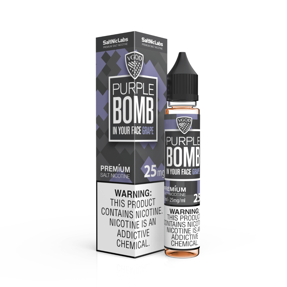 Vgod Purple Bomb Likit 30ml Yoğun Üzüm Uygun fiyatlı Vgod Purple Bomb 30ml salt nikotin likit, yoğun üzüm ve meyve karışımıyla güçlü bir keyif sunar.