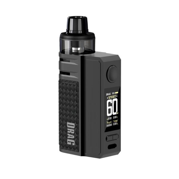 Uygun fiyatıyla 60W güç ve yenilenebilir pod sistemi sunan Voopoo Drag E60, salt nikotin için taşınabilir bir seçenek.