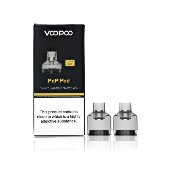 Uygun fiyata dayanıklı ve sızdırmaz Voopoo PNP Pod 2'li 2 ml seti, salt nikotin için tutarlı lezzet sunar.