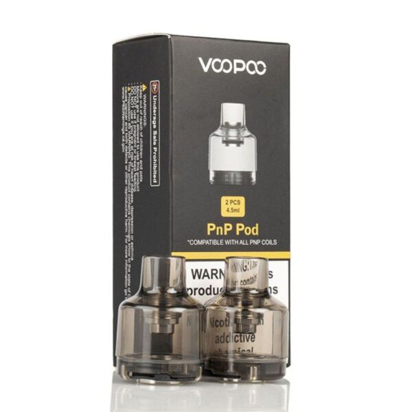 Uygun fiyatlı ve sızdırmaz Voopoo PNP Pod 2'li 4,5 ml seti, salt nikotin için dayanıklı yedek podlar sunar.
