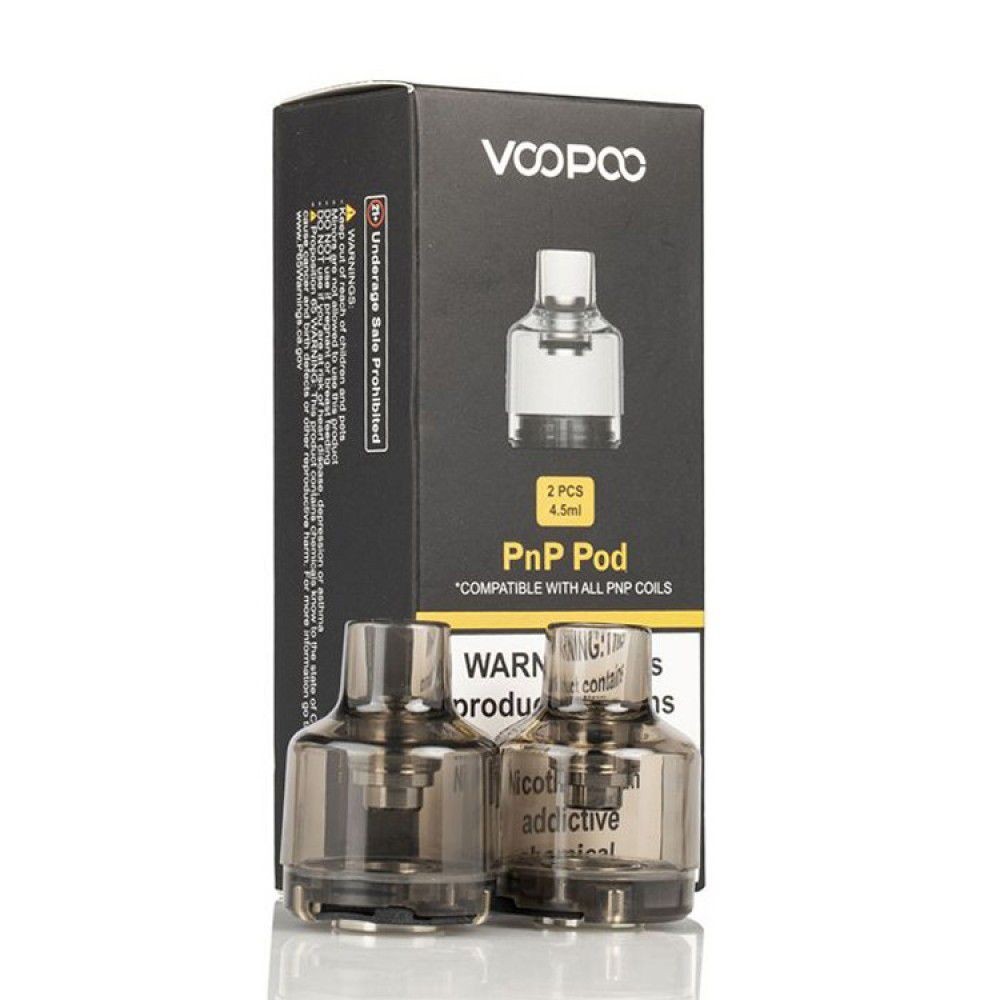 Voopoo PNP Pod 2'li 4 Uygun fiyatlı ve sızdırmaz Voopoo PNP Pod 2'li 4,5 ml seti, salt nikotin için dayanıklı yedek podlar sunar.