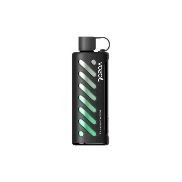 Uygun fiyatlı Vozol Gear Shisha 25000 Blackcurrant Ice, salt nikotin ile 25000 puf ve ferahlatıcı buzlu kuşüzümü aroması sunar.