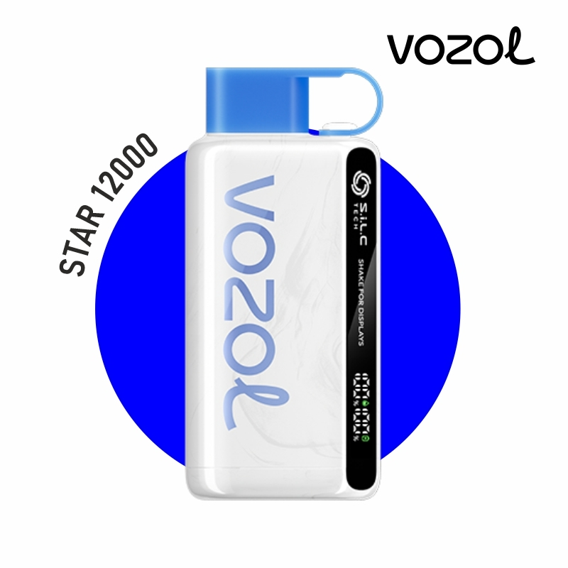 Vozol Star 12000 Blue Razz Ice Uygun fiyatlı Vozol Star 12000 Blue Razz Ice, 12000 puf ve yüksek salt nikotin ile ferahlatıcı meyve deneyimi sunar.