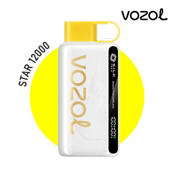 Kivi, çarkıfelek ve guava aromalı Vozol Star 12000 puf kullan-at vape bar, uygun fiyatla yüksek kapasiteli salt nikotin sunar.