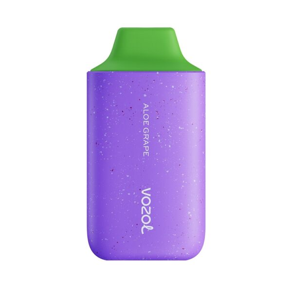 Uygun fiyatlı salt nikotin ile 6000 puf sunan Vozol Star 6000 Aloe Grape kullan-at pod.