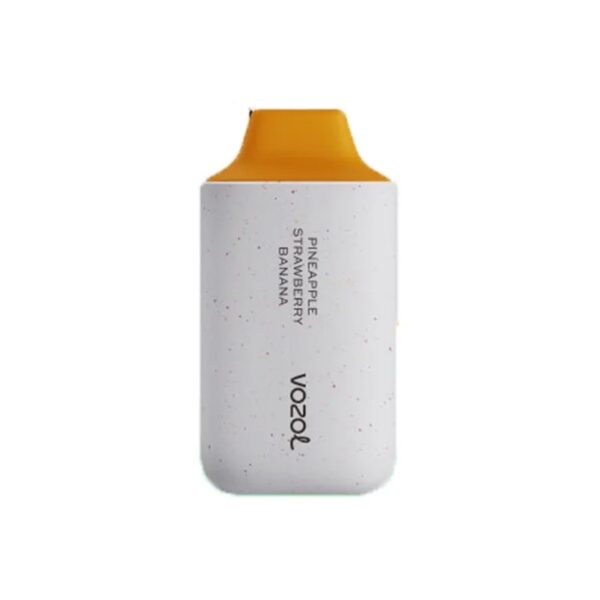 Uygun fiyatlı Vozol Star 6000, ananas çilek ve muz aromalarıyla dolu salt nikotin sunar.