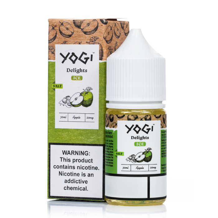 Yogi Delight Apple Ice Likit Uygun fiyatlı salt nikotin keyfi sunan Yogi Delight Apple Ice taze elma ve ferahlatıcı buz etkisiyle cazip bir seçenek.
