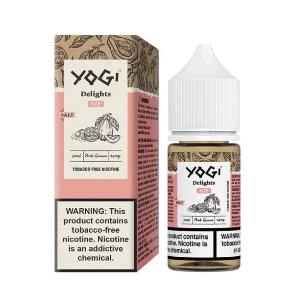 Uygun fiyatlı Yogi Delight Pink Guava Ice salt nikotin likiti, tropikal pembe guava aroması ve ferahlatıcı buz etkisiyle doyurucu buhar sunar.