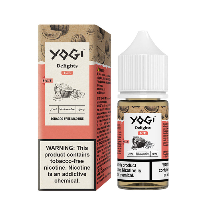 Yogi Delight Watermelon Ice Uygun fiyatlı Yogi Delight Watermelon Ice, salt nikotin ile ferah karpuz ve serinletici buz tadı sunar.