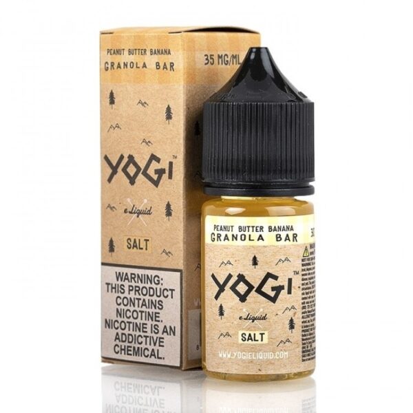 Uygun fiyatlı Yogi Salt 30ml, muzlu fıstık ezmesi aromasıyla yoğun buhar keyfi sunan salt nikotin e-likiti.
