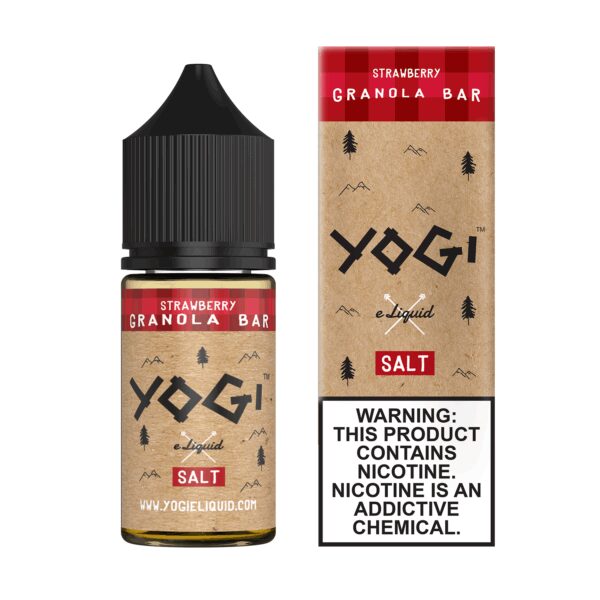 Uygun fiyatlı Yogi Strawberry Granola Bar Salt Likit 30ml, çilekli granola bar tadını yüksek kaliteli salt nikotin ile sunar.