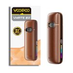 Uygun fiyatıyla kompakt Voopoo Vmate E2 Pod Mod, 0.7 ve 0.4 ohm seçenekleriyle salt nikotin performansı sunar.