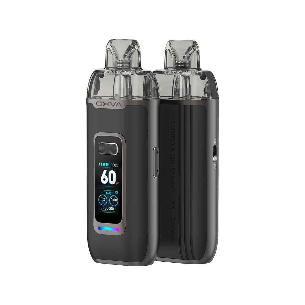 Oxva VPrime Pod Mod 2600mAh 2600mAh batarya ve 60W güç sunan Oxva VPrime Pod Mod, sızdırmaz pod sistemi ve salt nikotin uyumuyla uygun fiyatlı bir seçenek.