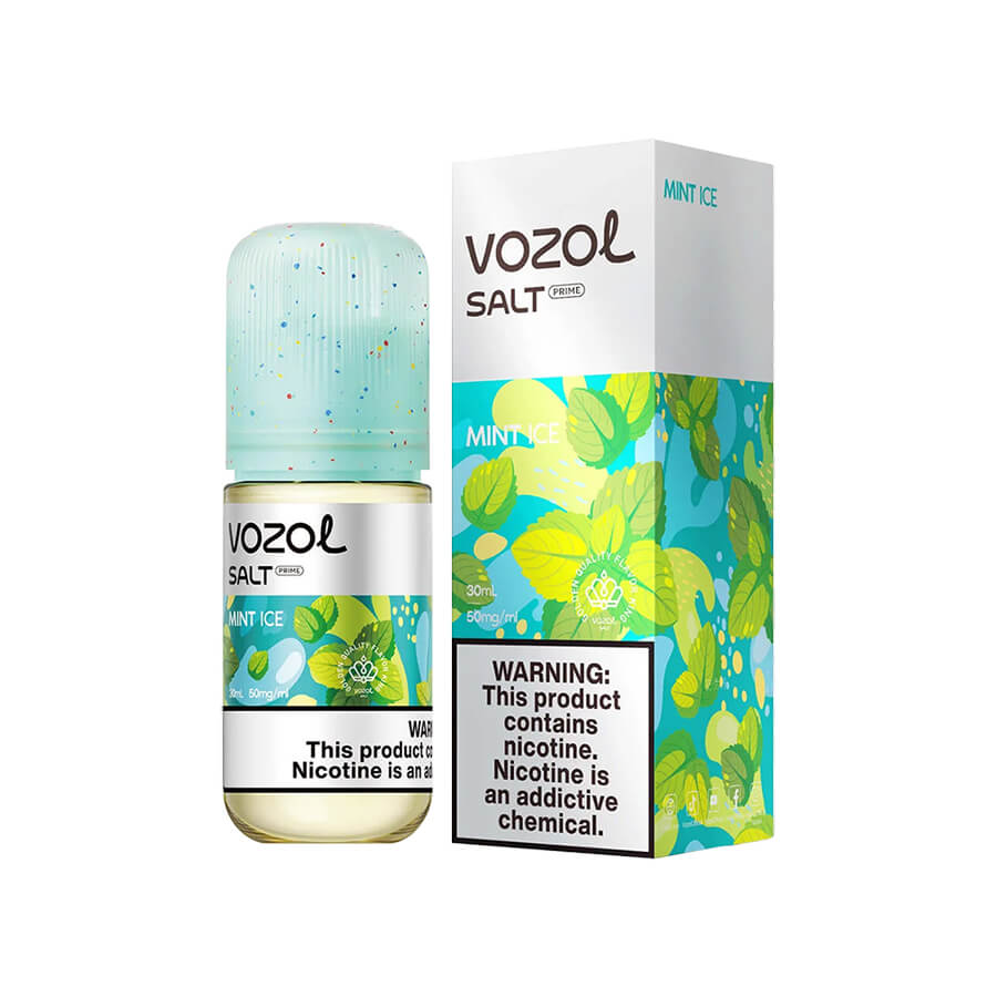 Vozol Mint Ice Likit 30ML 30/50mg Fiyatı Vozol Mint Ice Salt Likit 30ML ile yoğun nane ferahlığı ve buz etkisi sunan uygun fiyatlı salt nikotin seçeneği.