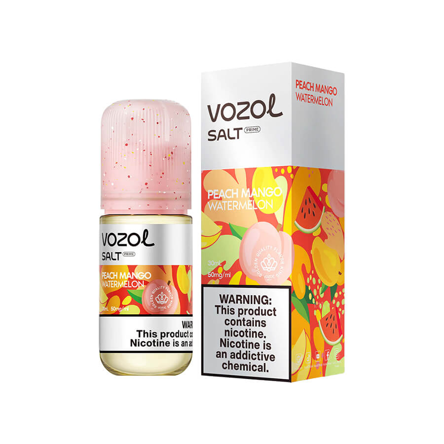 Vozol Peach Mango Watermelon Likit 30/50mg Fiyatı Şeftali, mango ve karpuz aromalarıyla uygun fiyatlı 30MG veya 50MG salt nikotin seçeneği.