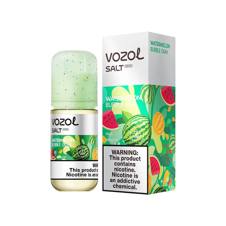 Vozol Watermelon Bubble Gum Likit 30/50mg Uygun fiyatlı Vozol Watermelon Bubble Gum Salt Likit 30ML, karpuz ve sakız aromalarıyla ferahlatıcı bir salt nikotin deneyimi sunar.