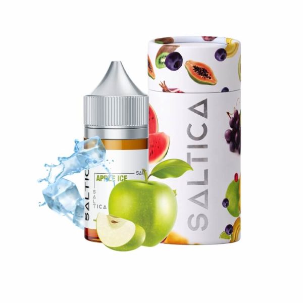 Uygun fiyatlı 35mg ve 50mg salt nikotin seçenekleriyle kırmızı elma, vanilya, krema ve ferahlatıcı ICE aromalarını birleştiren Saltica Apple Ice Salt Likit.